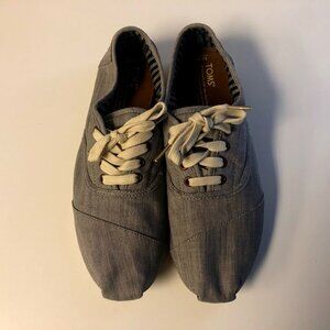 Toms Gray Lace-up Slip-on Sneakers Size 10